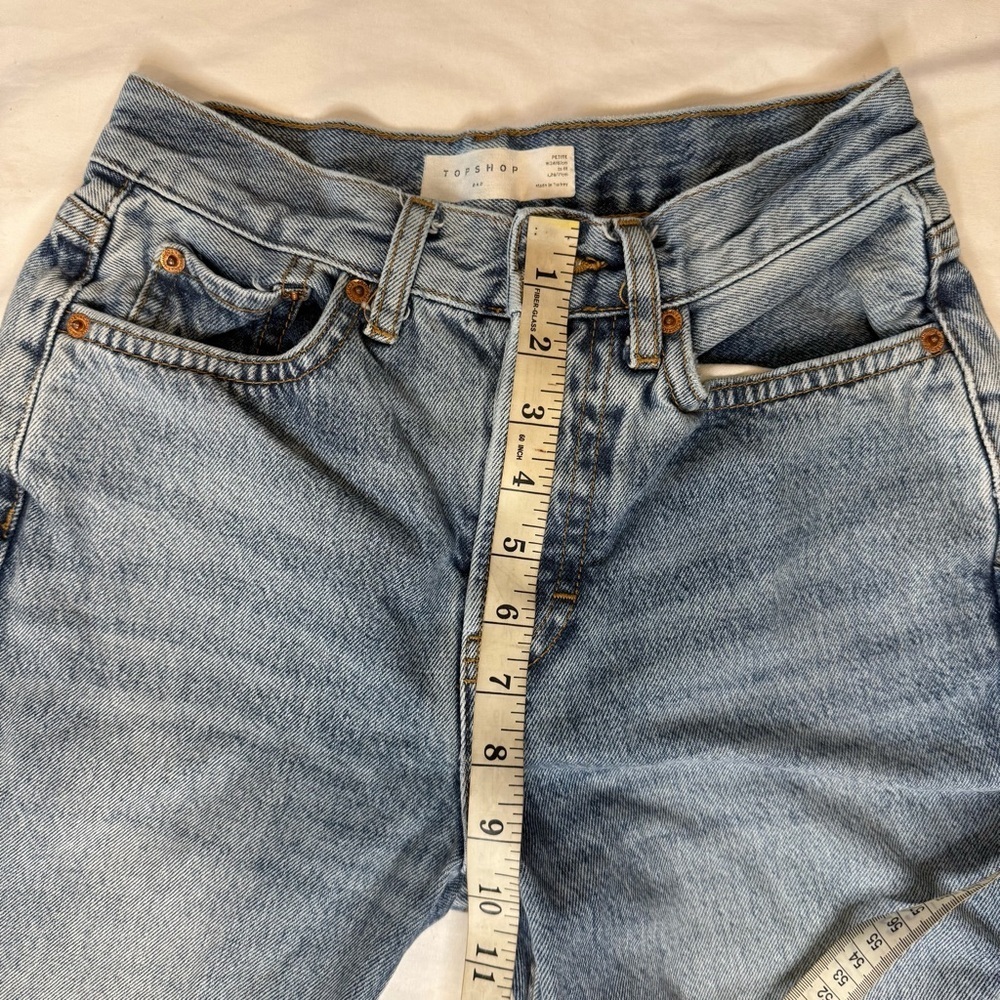 Top Shop Distressed Dad Jeans W24 L28 - Picture 7 of 15